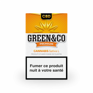 Paquet Cigarettes CBD Green&Co Premium Sans Nicotine