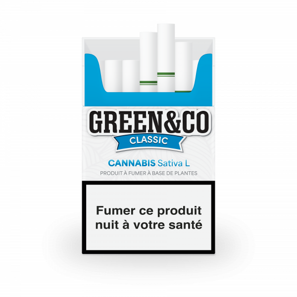 Paquet Cigarettes CBD Green&Co Classic Sans Nicotine – Image 2
